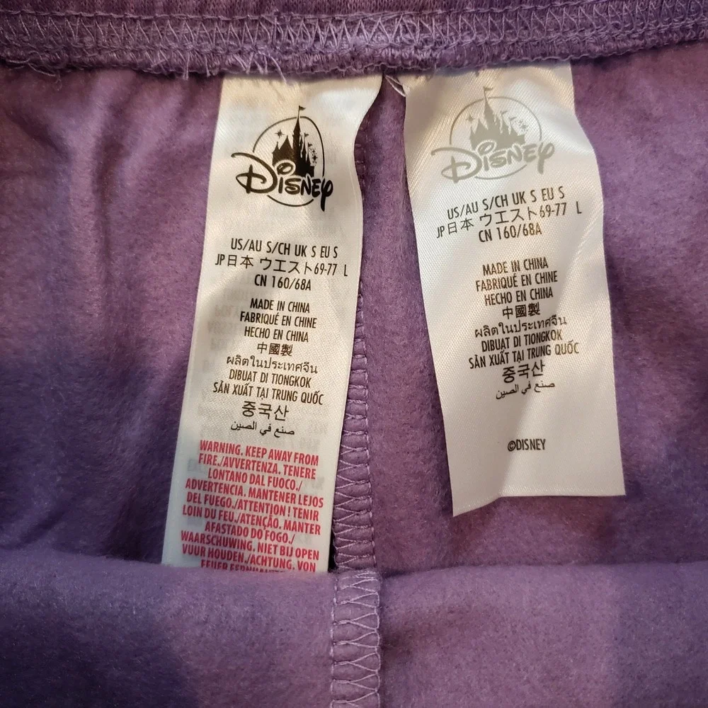 Disney Parks Disneyland Resort Purple Loungewear Set V-Neck Pullover Pants Small - Picture 13 of 14